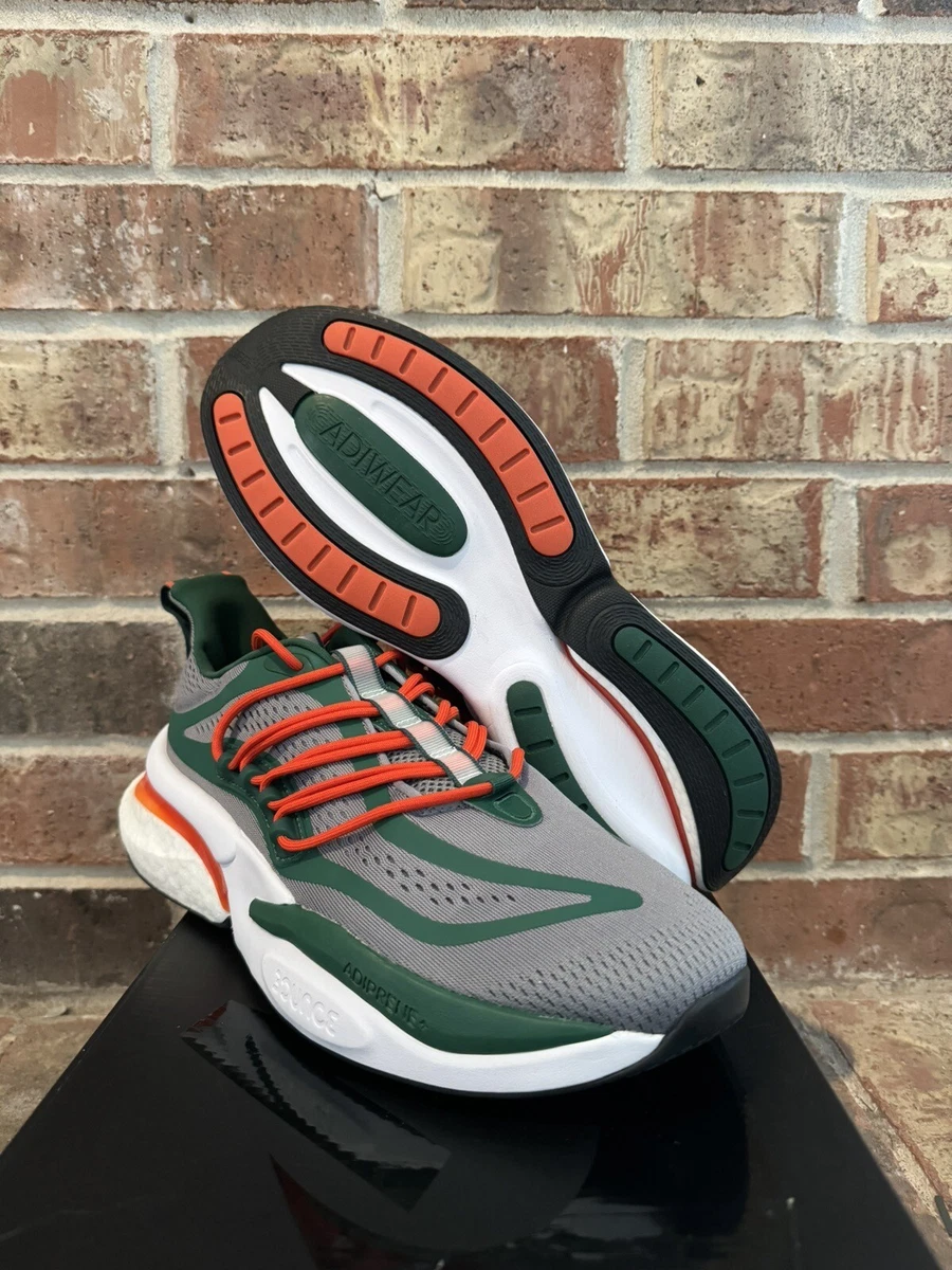 ADIDAS Alphaboost V1 University Miami Hurricanes Mens Size 6.5 PGS 789005 Adidas Alphaboost V1 NCAA Pack - Miami for sale | eBay main image 3