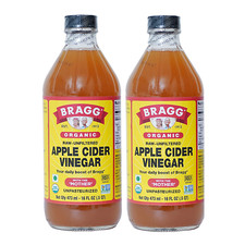 Bragg Organic Apple Cider Vinegar with the Mother - 2 Pack 16 Fl Oz - Raw and