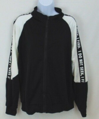 Shein Zip Up Jacket I Do Not Seek I Find Size L Black White Nwot In Pack Ebay Shein Zip Up Jacket I Do Not Seek I Find Size L Black White Nwot In Pack Ebay
