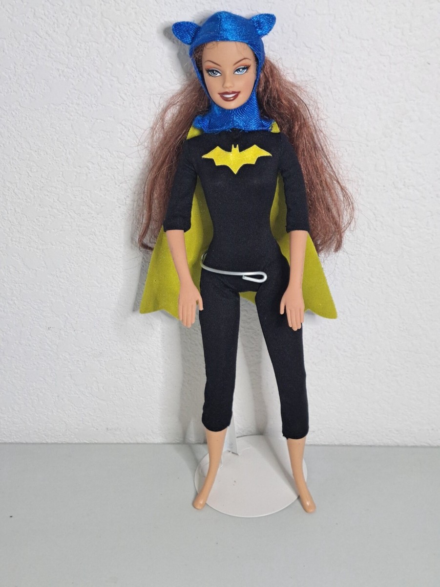Vintage Mattel 1998 BATGIRL BARBIE in Black Body Suit- No Boots
