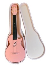 Enya Nova U Carbon Concert Ukulele 23" Professional Quality Pink With Case