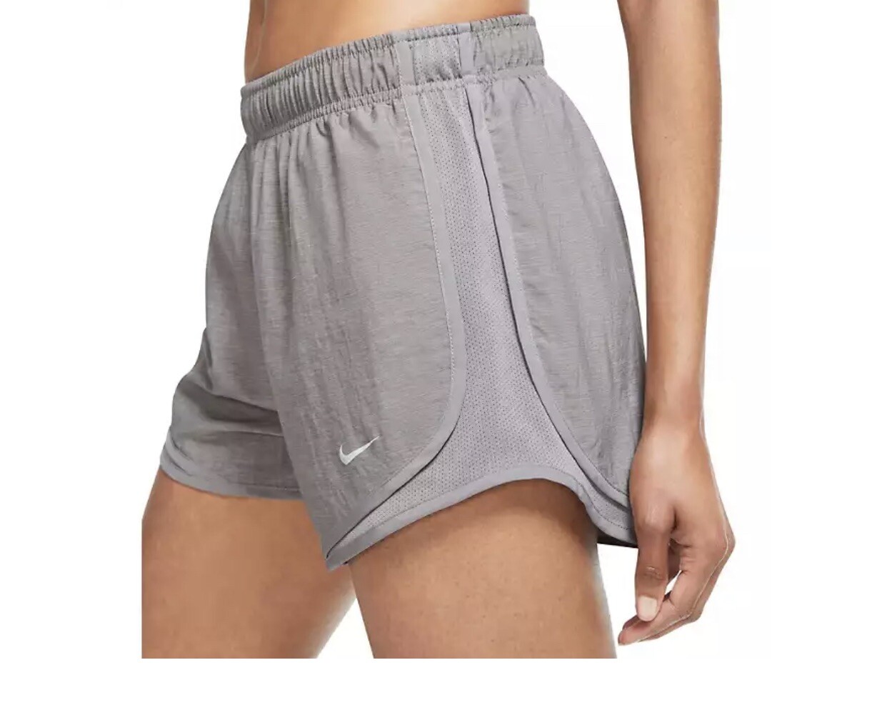 nike tempo women 3” lined dri fit running shorts Gray Plus Size 1X