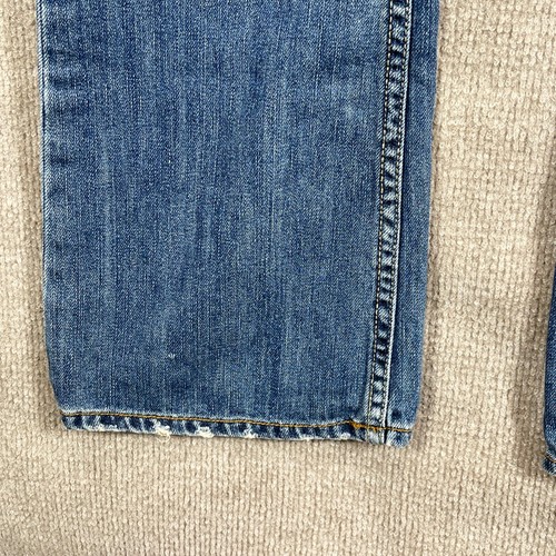 Vintage Guess USA Jeans Women 29 30X30 Embroidered DistressedY2K Blue Denim BOHO - Picture 6 of 23