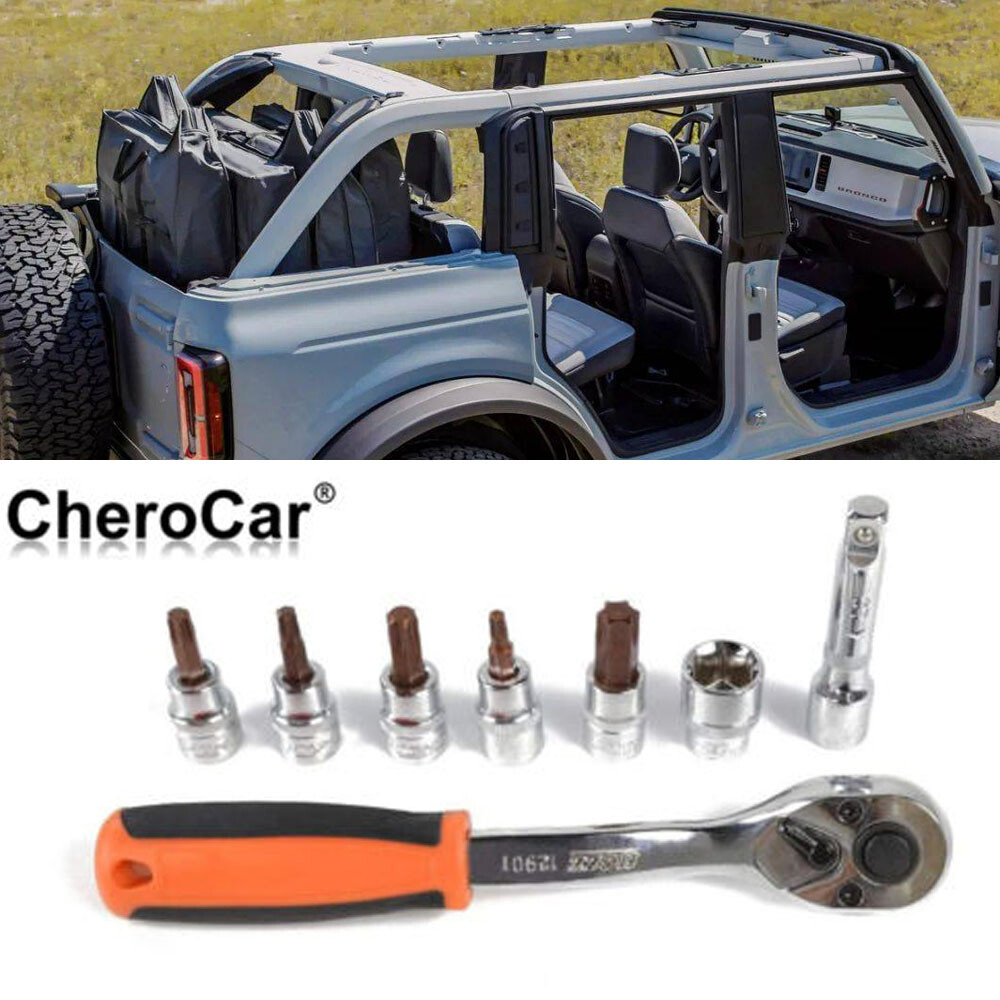 8PC Socket Wrench Kit Hardtop Door Removal Torx Tool Kit for Ford