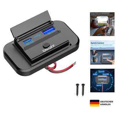 USB Dual-Ladesteckdose 12V-24V intelligent Schnellladeoptionen Wohnmobil