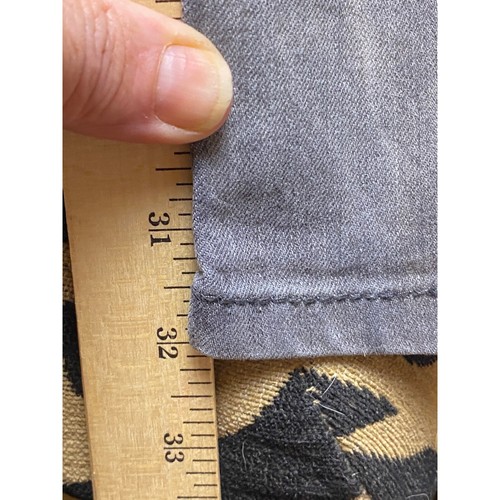 AKD MKS Jeans Womens 9 Gray Wash Rainbow Embroidered Pockets Academia Hip Hop - Picture 9 of 10