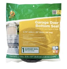 &ldquo;NEW&rdquo; Duck Brand Garage Door Bottom Weather Seal 2.75 in x 18 ft &bull; Black