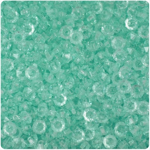 BeadTin Transparent 6mm Faceted Rondelle Plastic Craft Beads (1350pcs) - Picture 19 of 53
