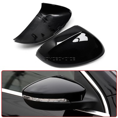 Gloss Black Rear View Mirror Cover Cap For VW Passat B8 Variant Arteon 2015-2020
