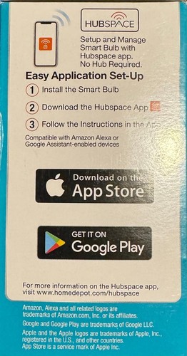 EcoSmart 60-Watt Smart - A19 - Color Change CEC LED Light Bulb with Voice Alexa - Picture 3 of 4