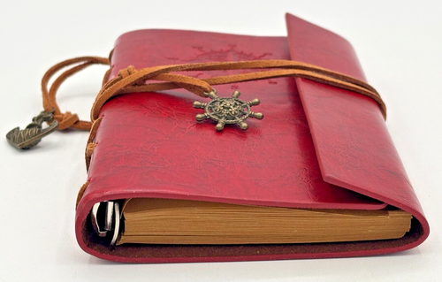 Mittelalter Maritim Stil Skizzenbuch Pocket Journal rot Kraftpapier Notizbuch 4x6 - Bild 6 von 15