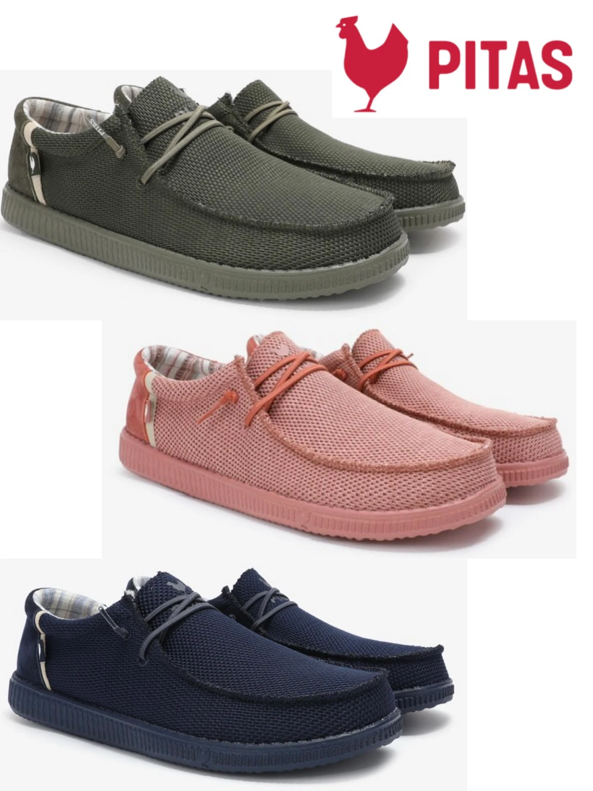 PITAS LUCA GENTS SLIP ON CANVAS SHOES CASUAL MENS LIGHT WEIGHT NEW SMART COMFORT