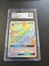 2018 POKEMON LOST THUNDER SCEPTILE GX #216/214 RAINBOW SECRET RARE on eBay