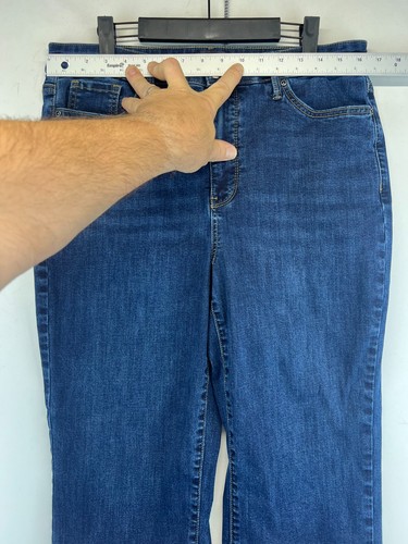 NYDJ Joni Capri Pants - Womens Size 12 - Blue Denim - Cropped (3810) - Picture 7 of 20