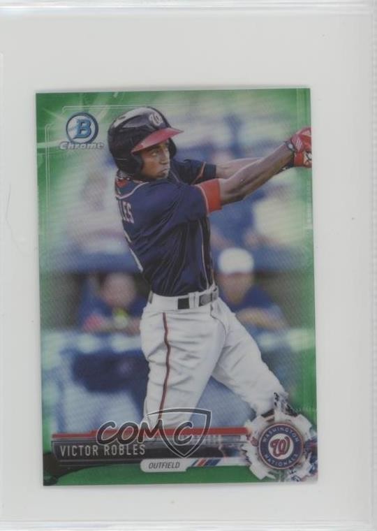 2017 Bowman Chrome Minis Prospects Green Refractor 87/99 Victor Robles 0h1