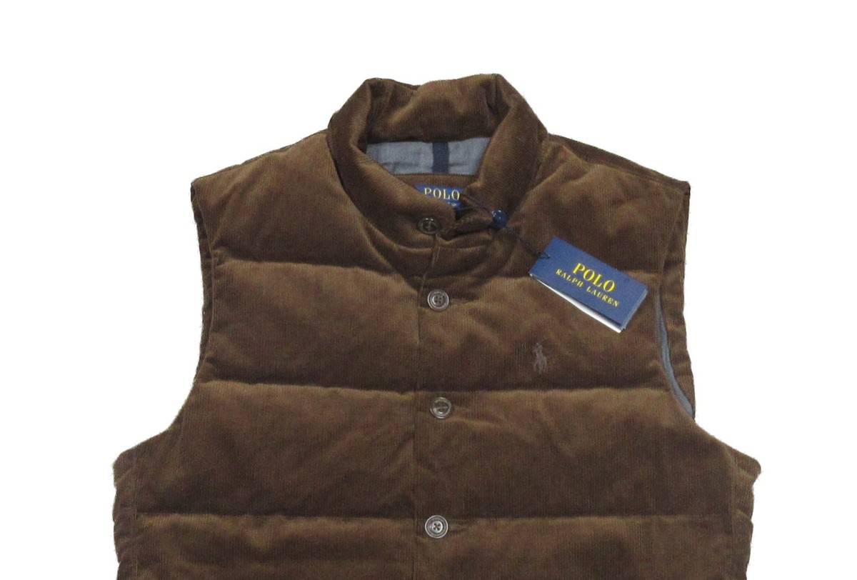 Polo Ralph Lauren Men's Brown The Wynton Corduroy Vest XL | eBay