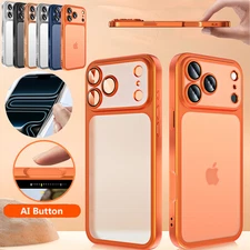 For iPhone 17 16 Pro Max 17 Air Frosted Case Mag Safe Shockproof Full Lens Cover