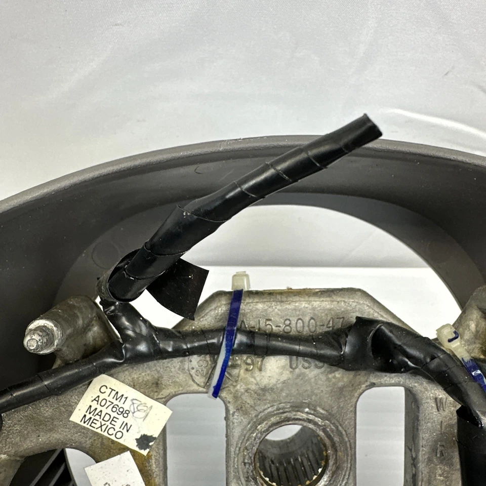 Volante Lincoln Navigator 98-02 grano madera cuero gris OEM F150Excursion Foto 3 de 4