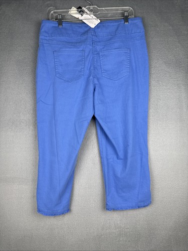 RUBY RD donna nuovo con etichette perline elasticizzate frange Capris dimagrante Bali blu taglia 12P - Foto 13 di 13