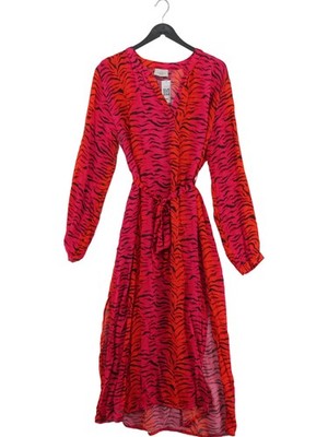 primrose park Wickel Midi Kleid M in Rot