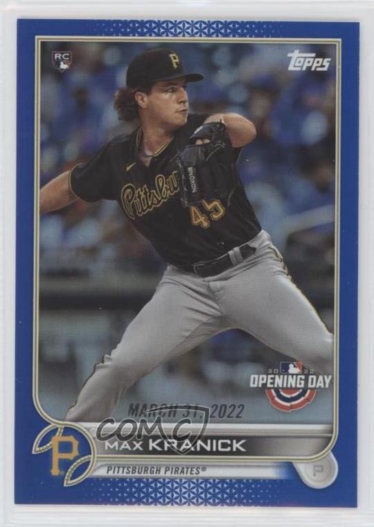 2022 Topps Opening Day Opening Day Blue Foil Max Kranick #153 Rookie RC 11bp