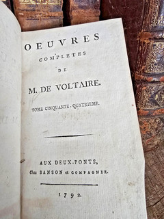 1792 Voltaire Philosophical Dictionary: Blasphemy Astrology and Atheism