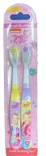(2 pack) Nickelodeon Jojo Siwa Toothbrush Brush Buddies Soft Bristle