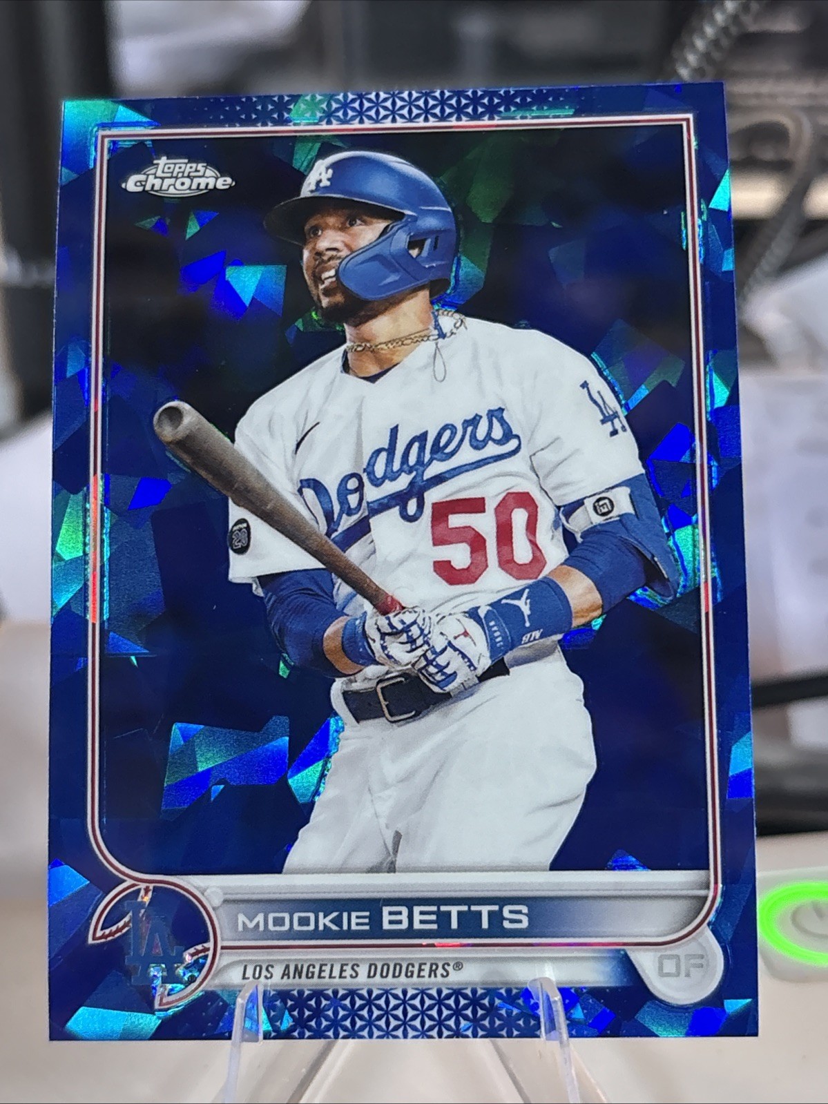 2022 Topps Chrome Sapphire Edition Mookie Betts #50 Dodgers