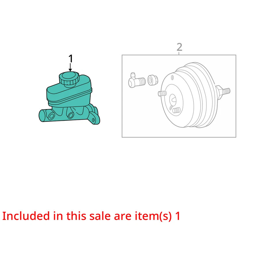 Ford Ranger 1998 cilindro maestro de freno fabricante de equipos originales 81 k millas - LKQ403025719 Foto 4 de 4