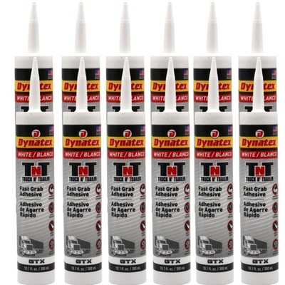 Dynatex Truck N Trailer White Sealant 10.1 oz - Flexible All-Weather (12-Pack)