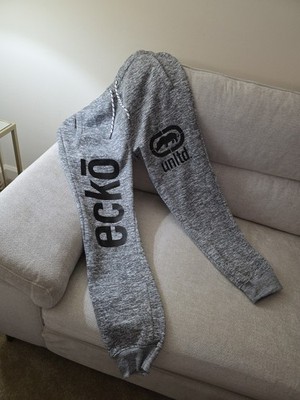 Ecko Unltd Gray marbled & Black Logo Jogger Size XL  #H2