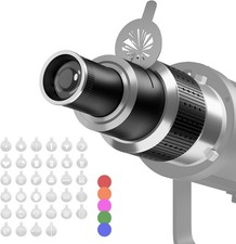 Bowens Mount Optical Snoot 7x Condenser Lens with 34 Gobos 5 Color Filters