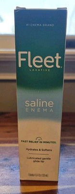 Fleet Saline Enema Laxative 4.5fl. oz Fast Relief 1 Bottle NIB Exp. 4/26 