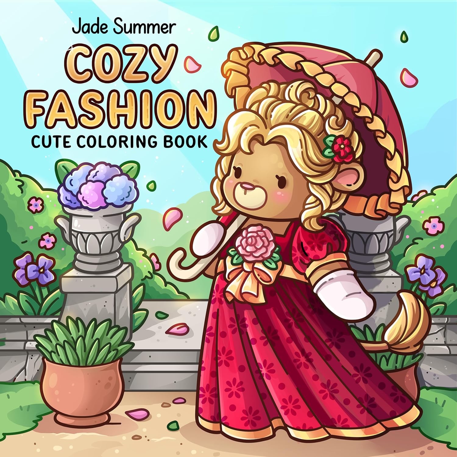 Cozy Fashion: Cute Coloring Book for Adults and Teens with Trendy Clothing Desi