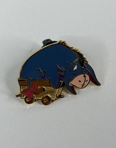 Disney Eeyore Gold Mine Train Car Cast Lanyard Pin Series Winnie The Pooh 2002