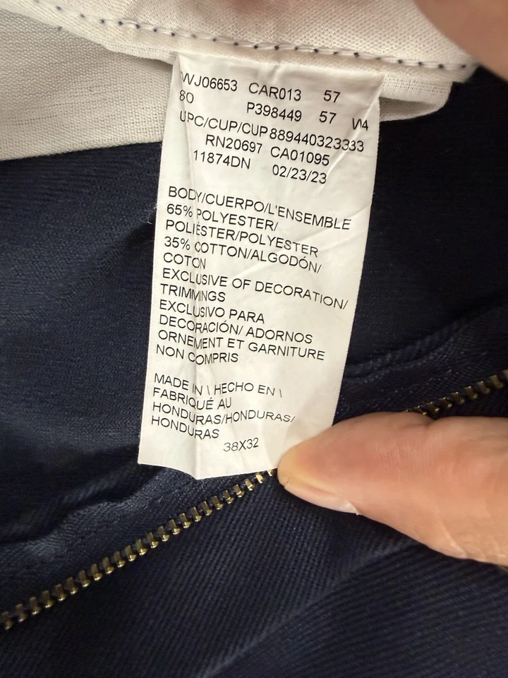 Dickies 874 Original Fit 38x32 Navy Twill Workwear Trousers Straight Leg, photo 4 of 5