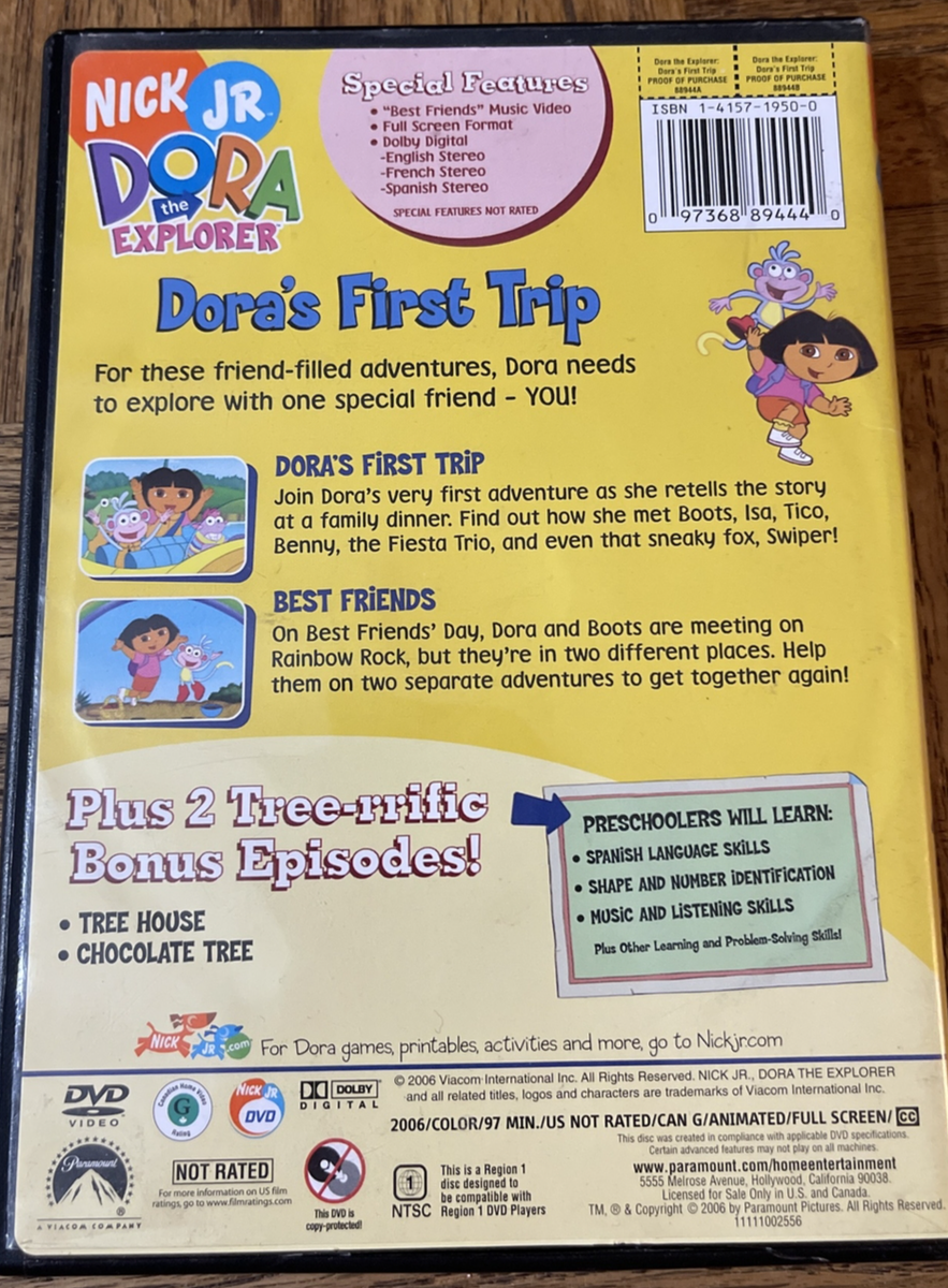 Dora The Explorer Doras First Trip DVD 97368894440 | eBay