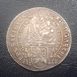 1/6 Taler 1627 Erzbistum Salzburg Paris von Lodron fast vorzügl. seltener