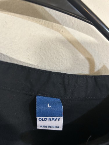 Top Old Navy Mujer Talla Grande Henley Manga Abullonada Popelina Negro Manga Larga Nuevo con Etiquetas - Imagen 4 de 5
