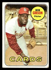 1969 Topps #200 Bob Gibson St. Louis Cardinals HOF EX-EXMINT NO RESERVE!