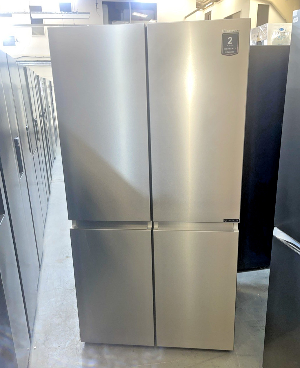 HISENSE PureFlat RQ758N4SASE Smart Fridge Freezer - Stainless Steel