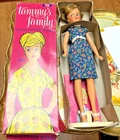 VINTAGE IDEAL TAMMY DOLL'S MOM W BOX STAND INSERT GREAT COLOR ! #9395-5
