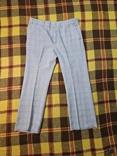 Sears, Roebuck,  Co. Vintage 60s 70s Plaid Trousers Pants 38x30