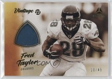 2022 Panini Luminance Vintage Materials Gold 10/49 Fred Taylor #VM-FTA 1ko1