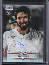 2025 Stadium Club Thomas Saggese Base Auto Rainbow Foil #/25 RC