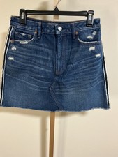 Abercrombie and Fitch Vintage Y2K Denim Mini Skirt Size 6 NWT 199