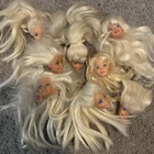 8 Vintage Mattel Barbie Doll Superstar Era Heads Platinum Blonde Lot TLC BH2