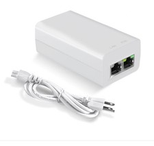 Gigabit PoE Injector 48V 15W IEEE802.3af Power Over Ethernet PoE Adapter Sing...