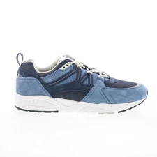 Karhu Fusion 2.0 F804136 Mens Blue Suede Lace Up Lifestyle Sneakers Shoes