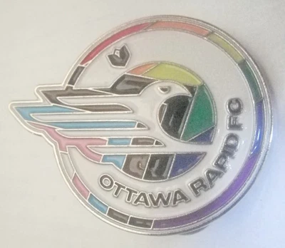 NEW! Ottawa Rapid FC NSL Woman Football Soccer Club Official Pin New - Image 1 of 3